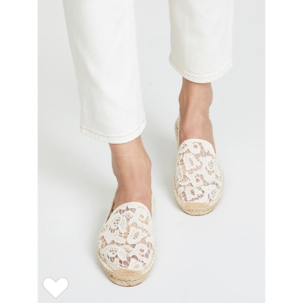 Soludos lace smoking slipper espadrille